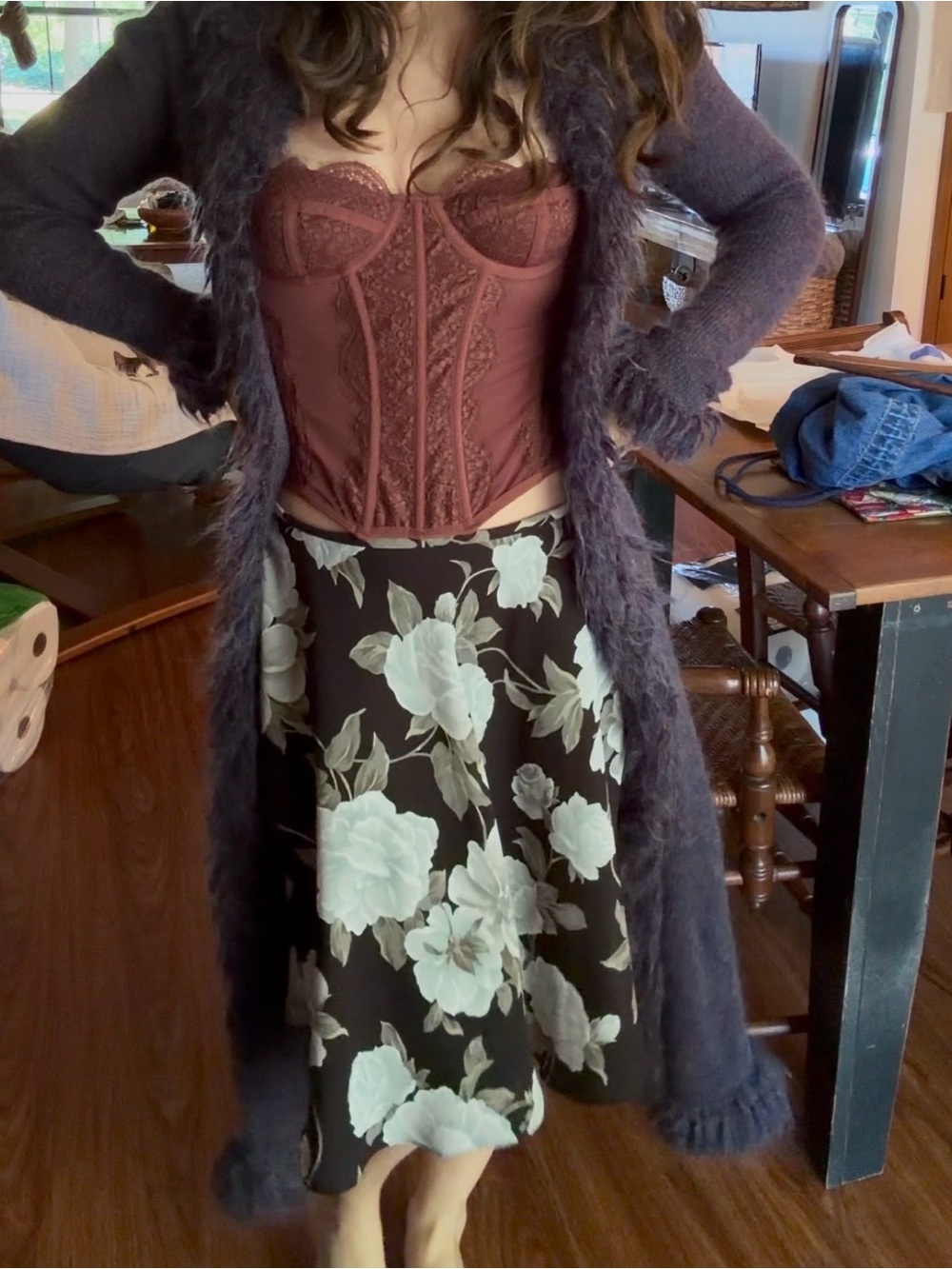 Rare VTG Express Purple Duster (dry cleaned)